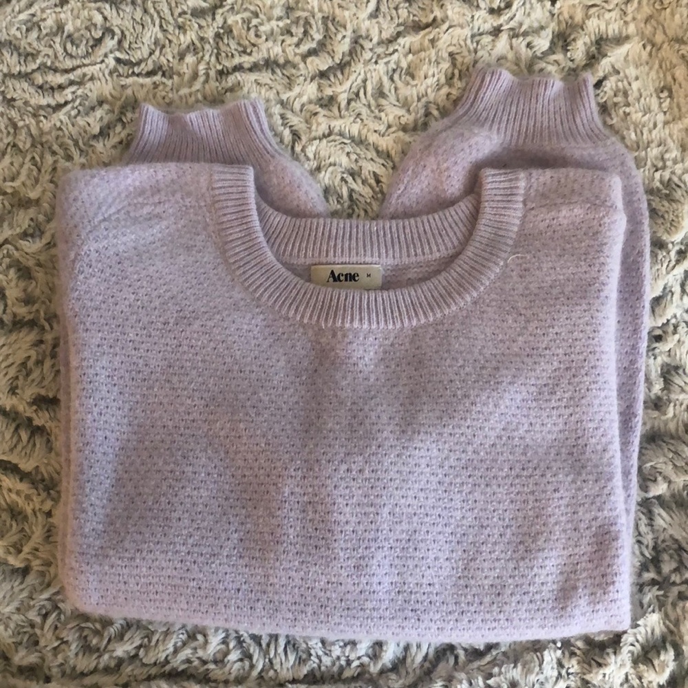 $480 Acne Studios Angora Crystal Purple Cunard